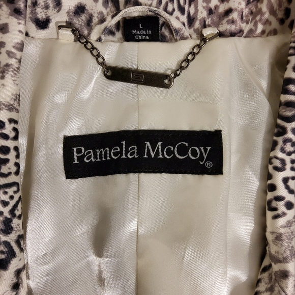 Pamel McCoy Size L Animal Print Jacket - Picture 9 of 11